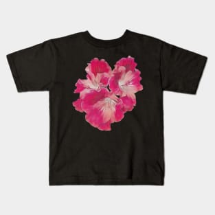 Watercolour flowers in pink and white Kids T-Shirt